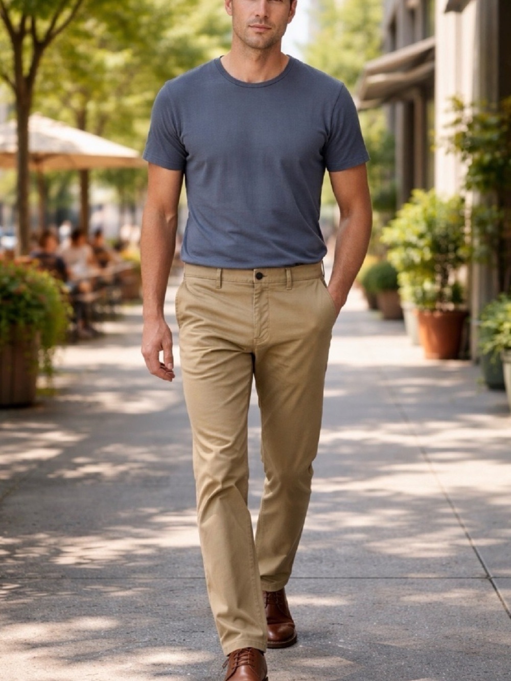 Lands' End Blake Shelton Hybrid 5 Pkt Pant. Traditional Fit Golden Oak Sz 46 NWT